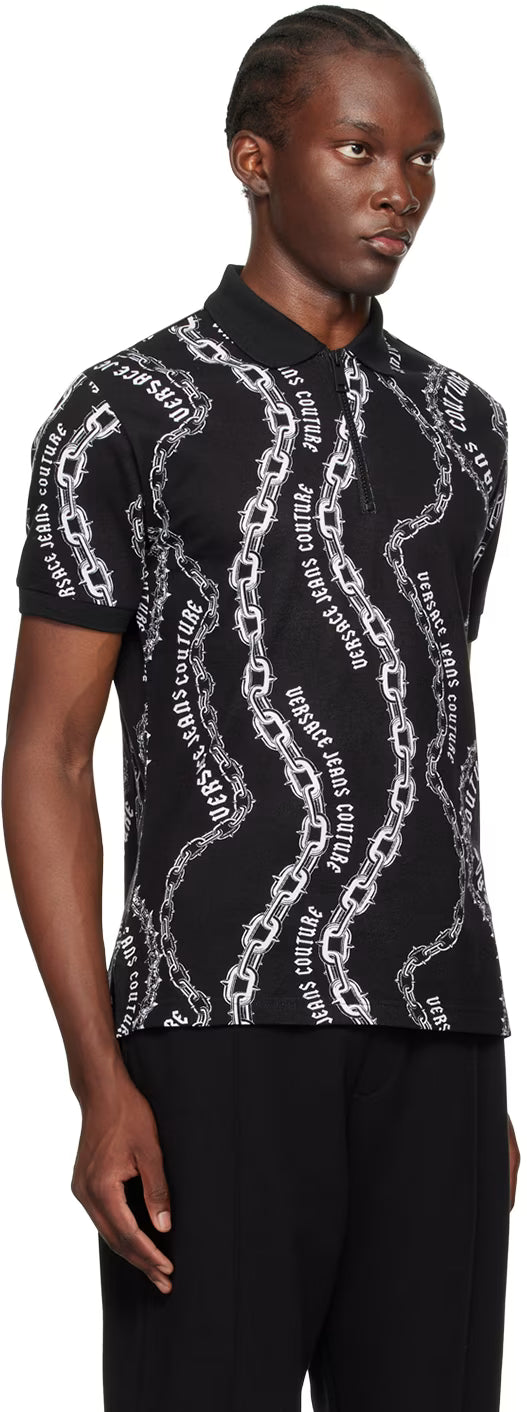 Black Chain Couture Polo