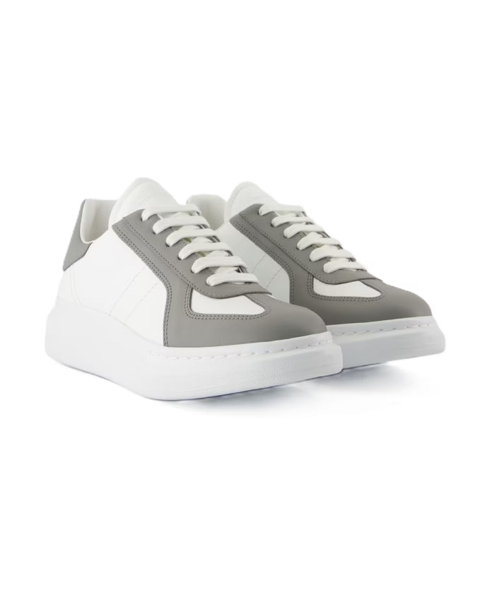 White Leather Oversized Sneakers