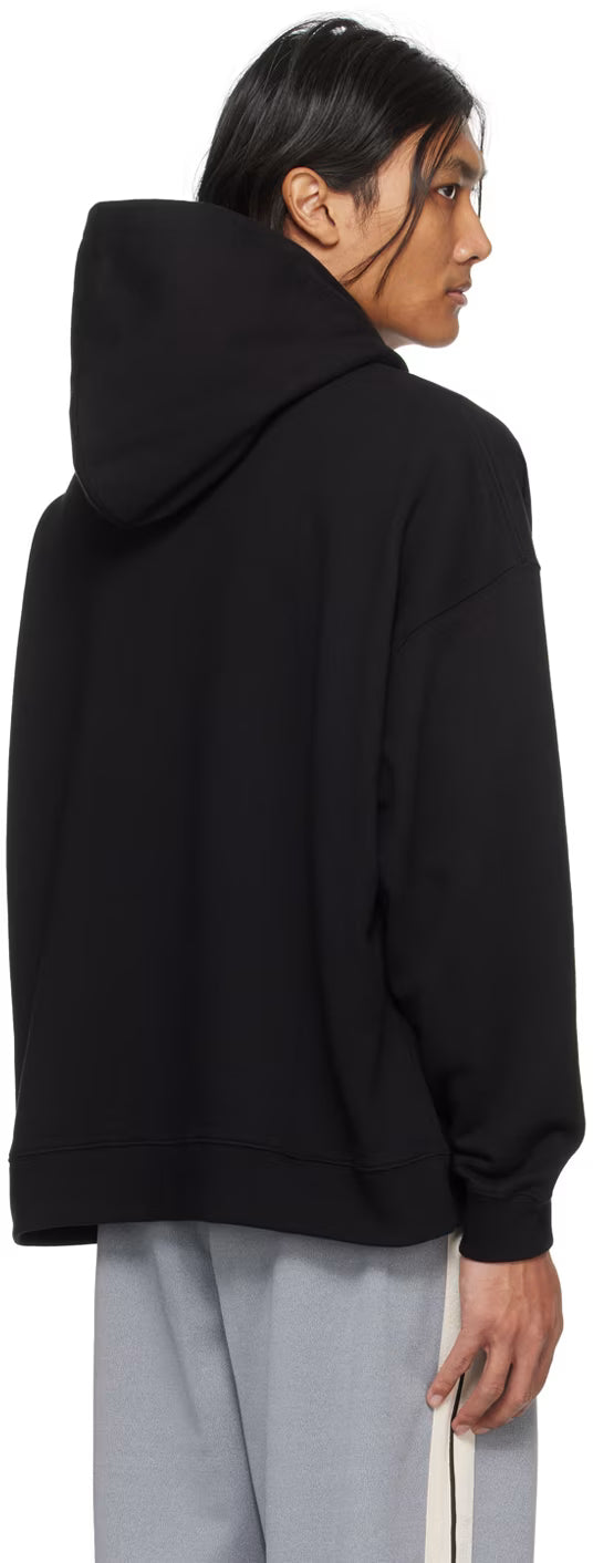 Black Monogram Statement Hoodie
