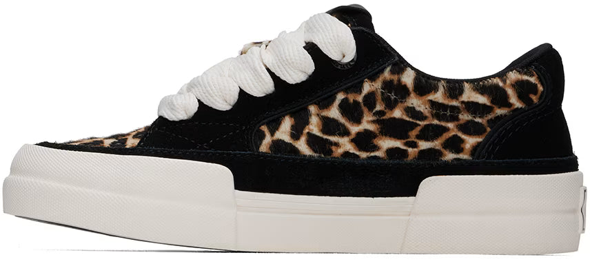 AMIRI Black & Brown Leopard Sunset Skate Low Sneakers