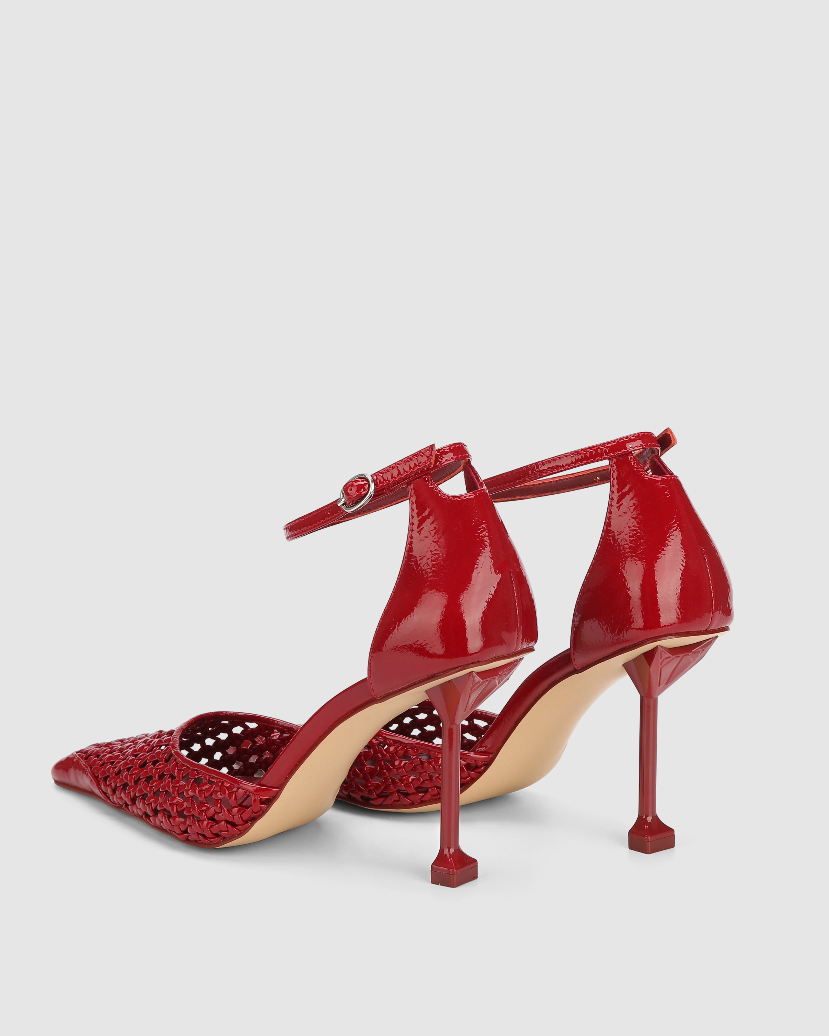 Fable Red Crinkle Patent