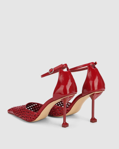 Fable Red Crinkle Patent