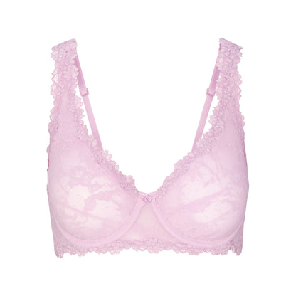 Stretch Lace Unlined Full Coverage Bra