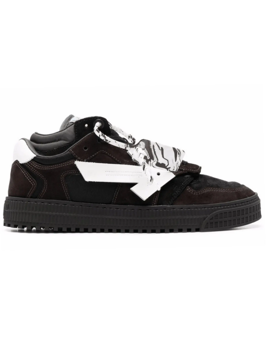 Off White OFF-WHITE FLOATING ARROW SUEDE SNEAKERS BLACK WHITE WOMENS - Size: UK 6 Sneakers | Shop From The Mirage
