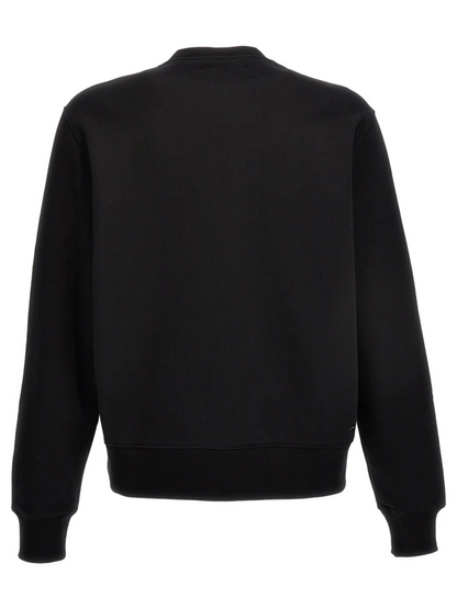 AMIRI FLORAL CREW NECK SWEATSHIRT BLACK