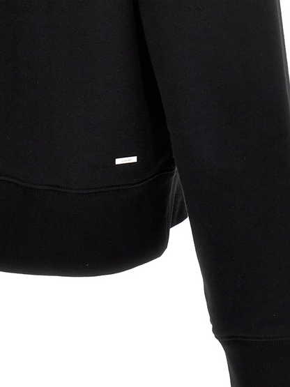 AMIRI FLORAL CREW NECK SWEATSHIRT BLACK