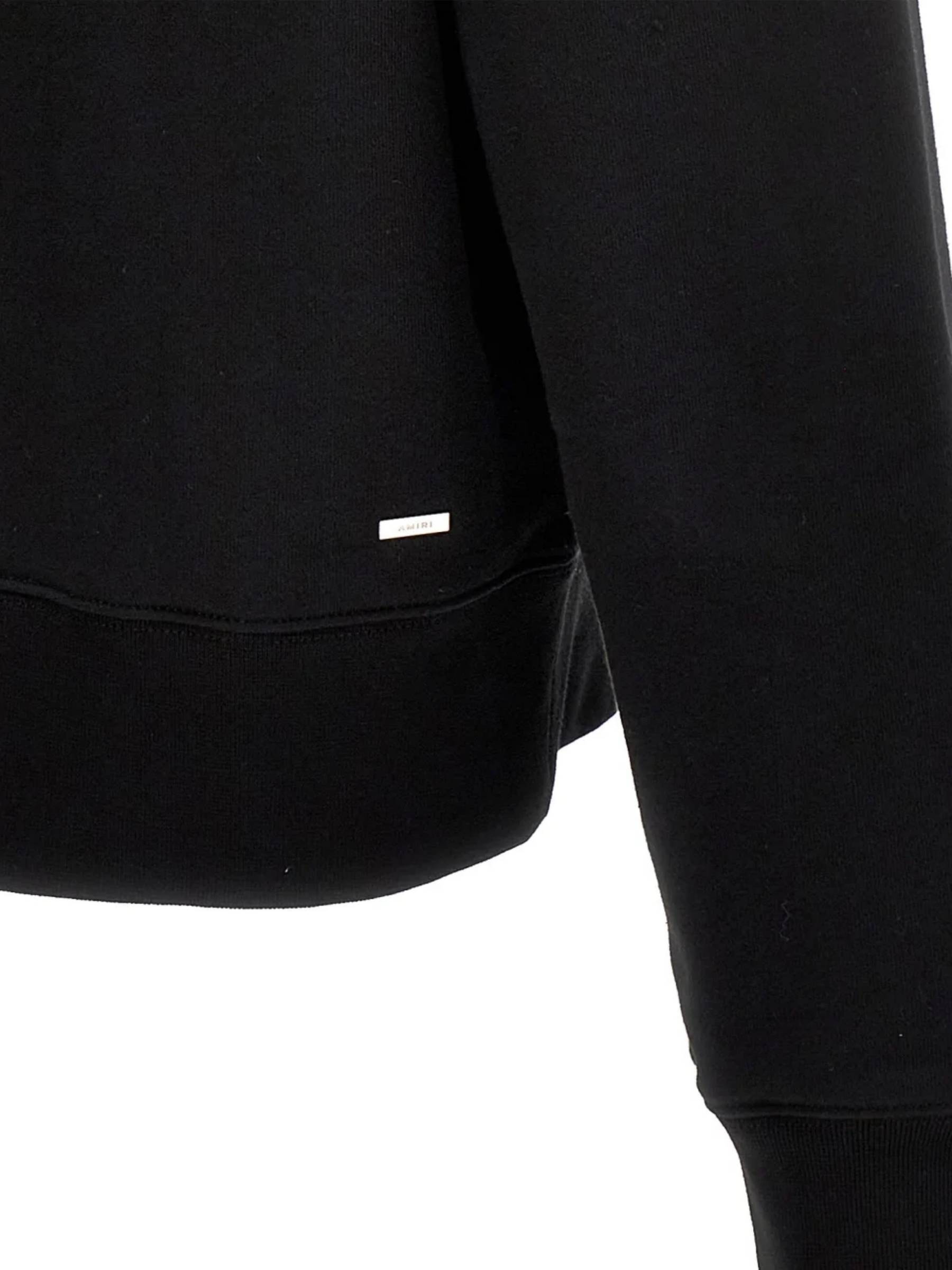 AMIRI FLORAL CREW NECK SWEATSHIRT BLACK