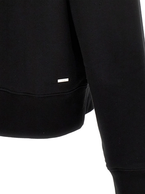 AMIRI FLORAL CREW NECK SWEATSHIRT BLACK