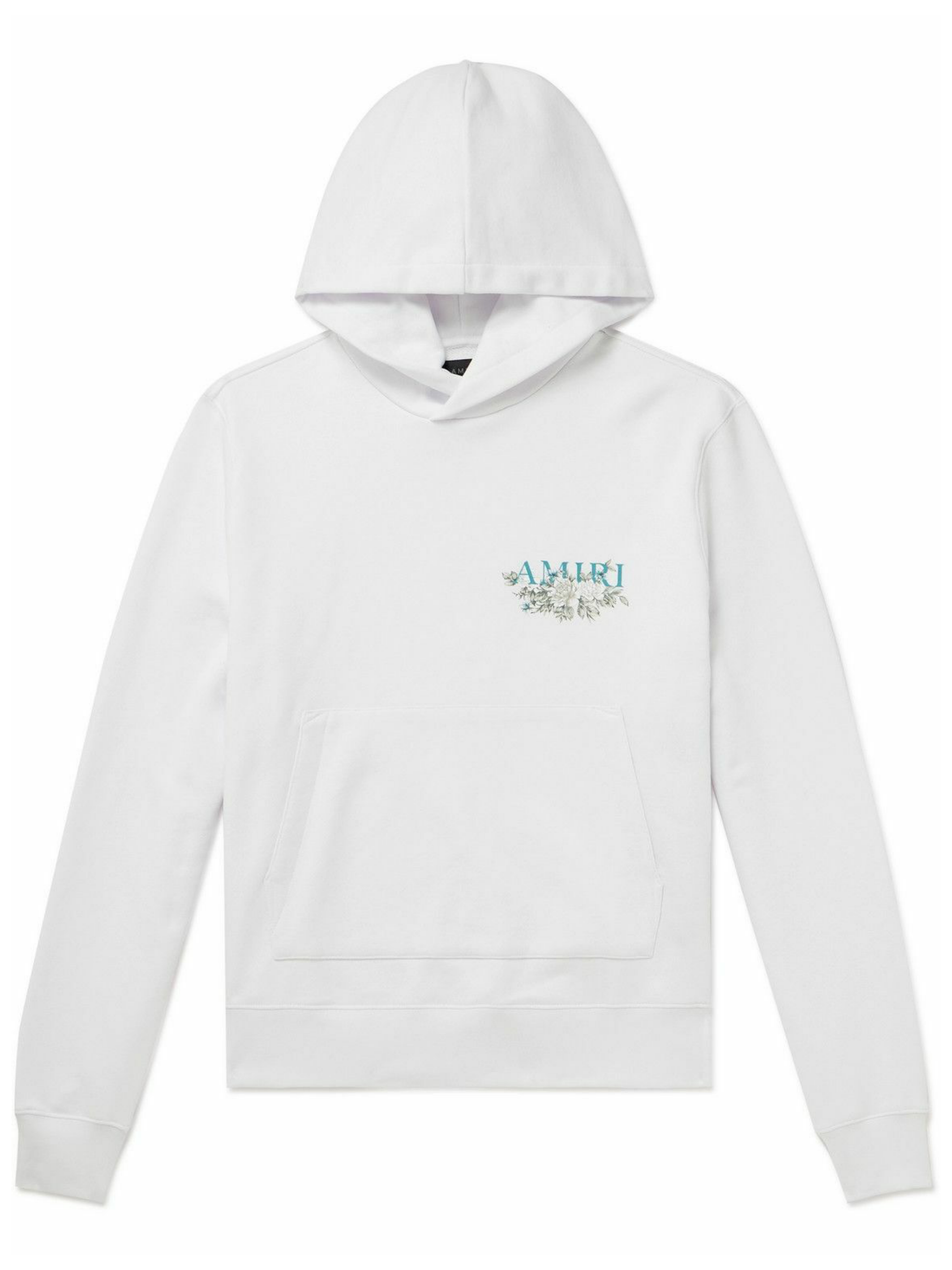 AMIRI FLORAL HOODIE WHITE
