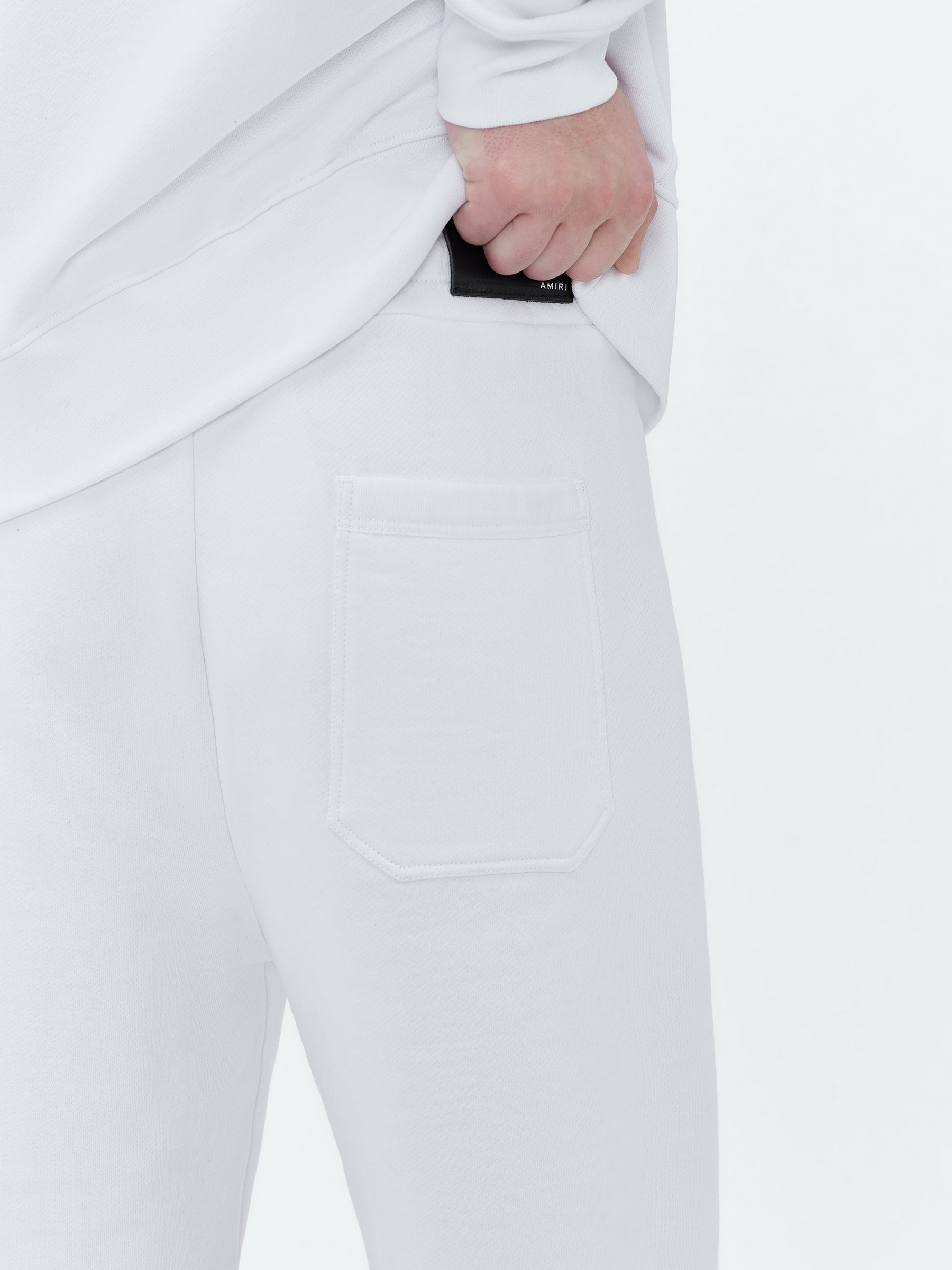 AMIRI FLORAL SWEAT SHORTS WHITE