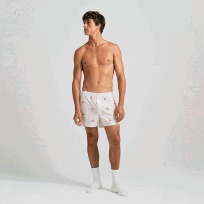 COTTON POPLIN MENS BOXER | CHALK BE MINE