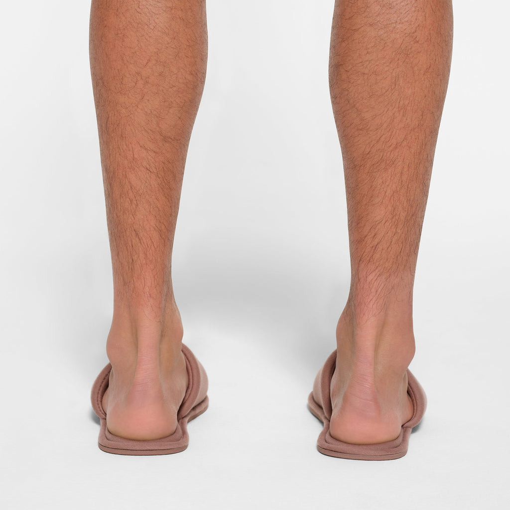 MENS COTTON SLIPPER | UMBER