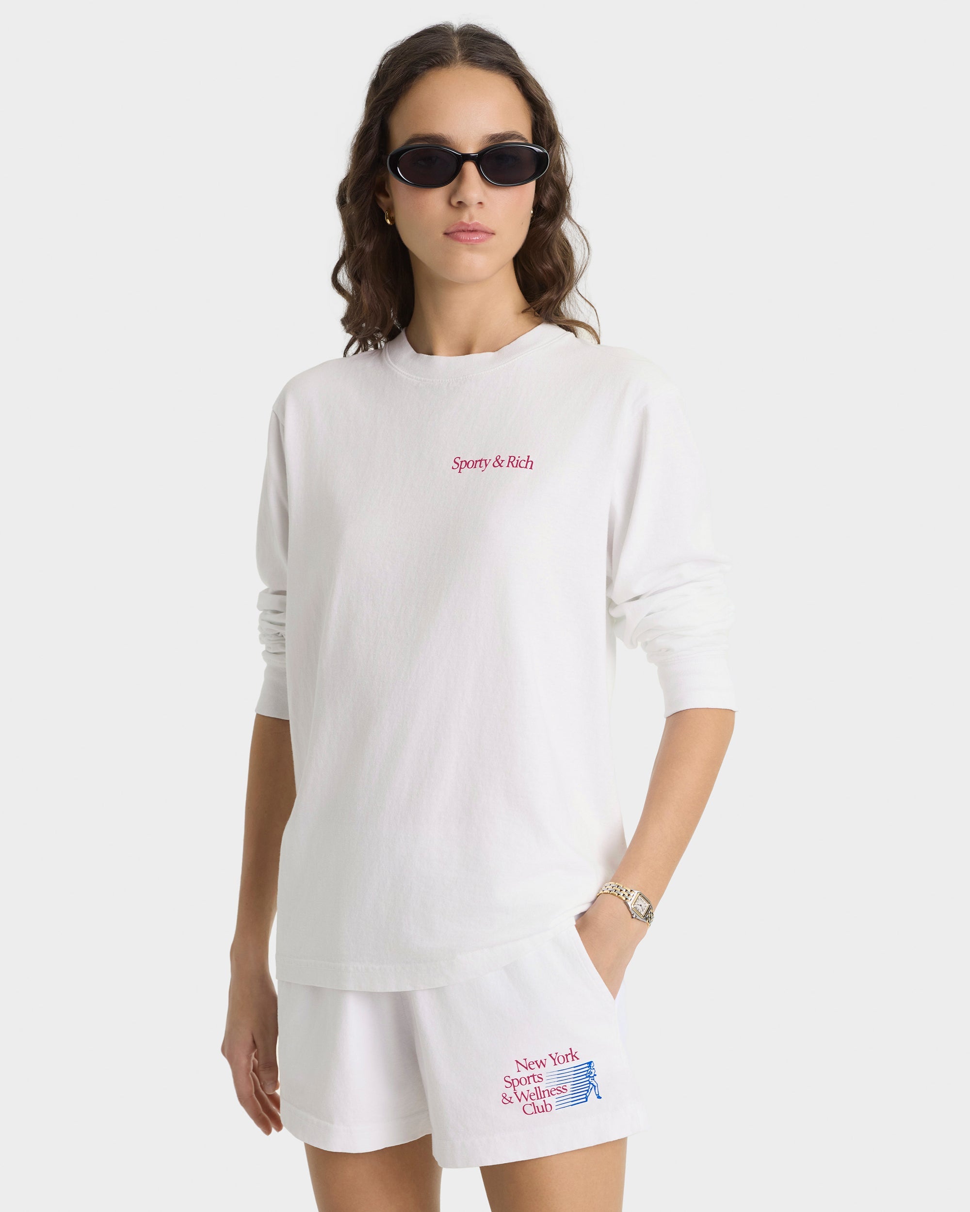 NY Motion Disco Short - White/Berry/Azure