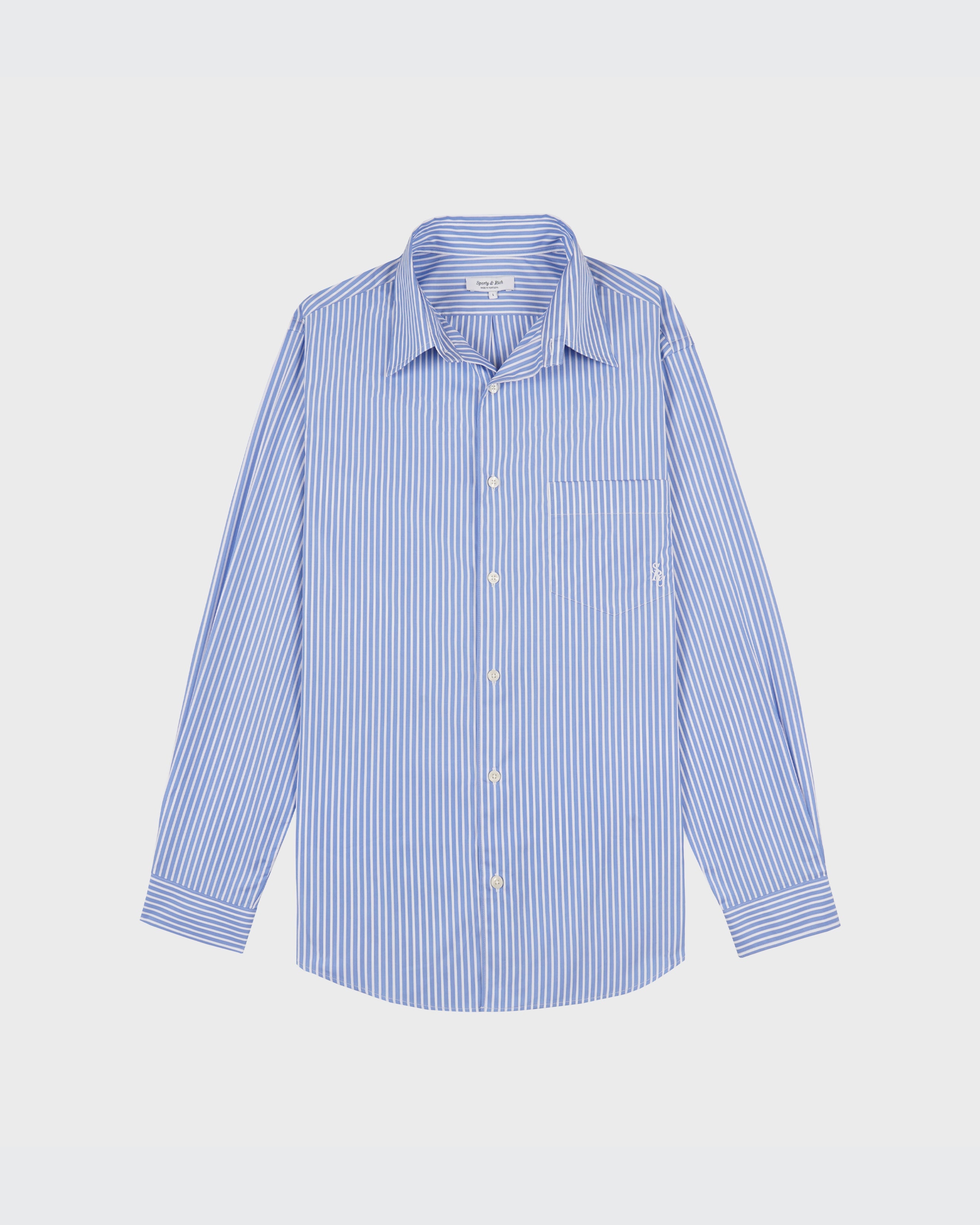 SRC Oversized Shirt - Blue Striped