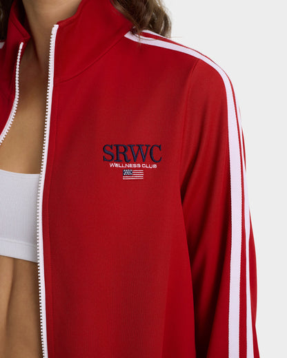 Nautical Elio Track Jacket - Ruby