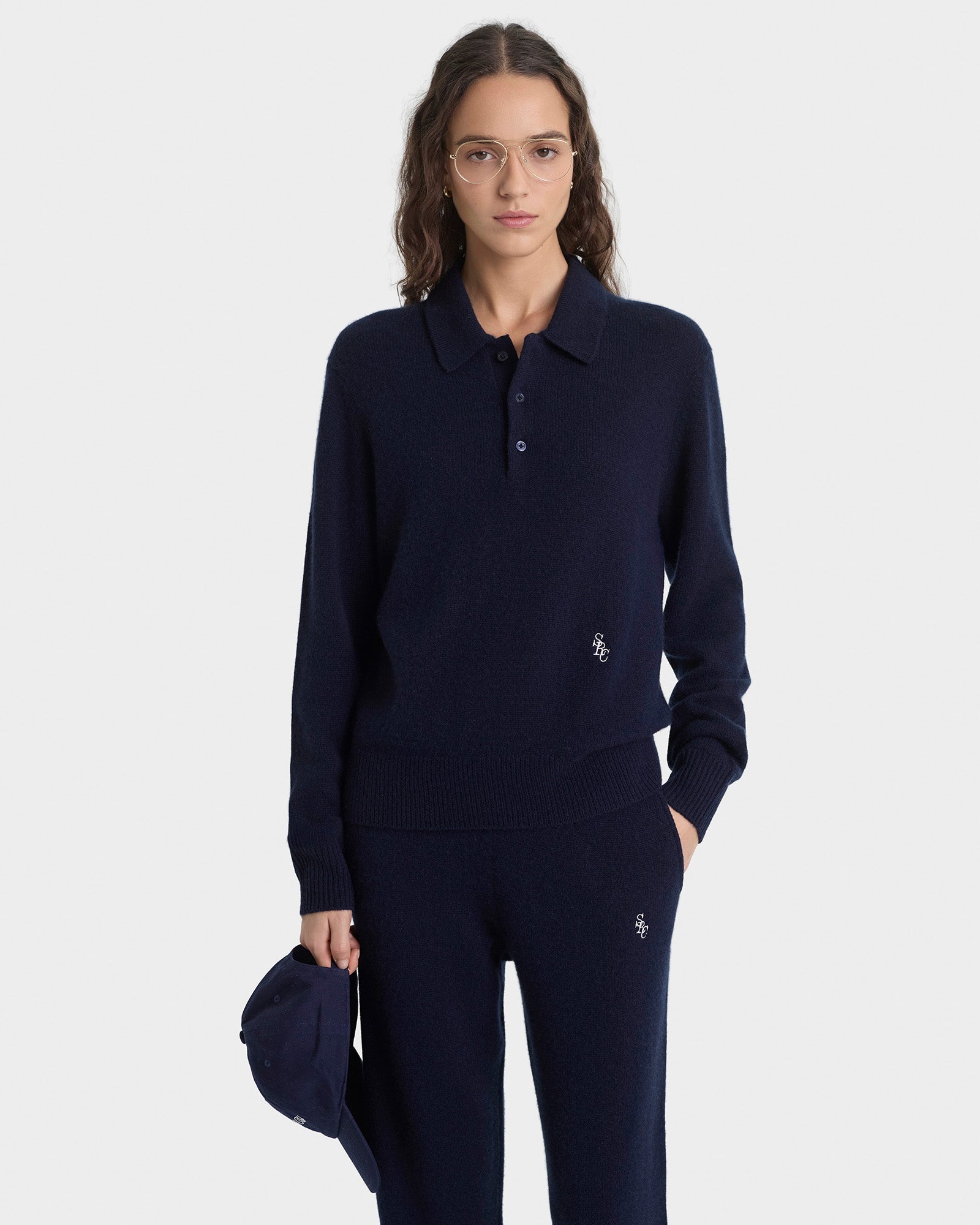 SRC Cashmere Trousers - Navy