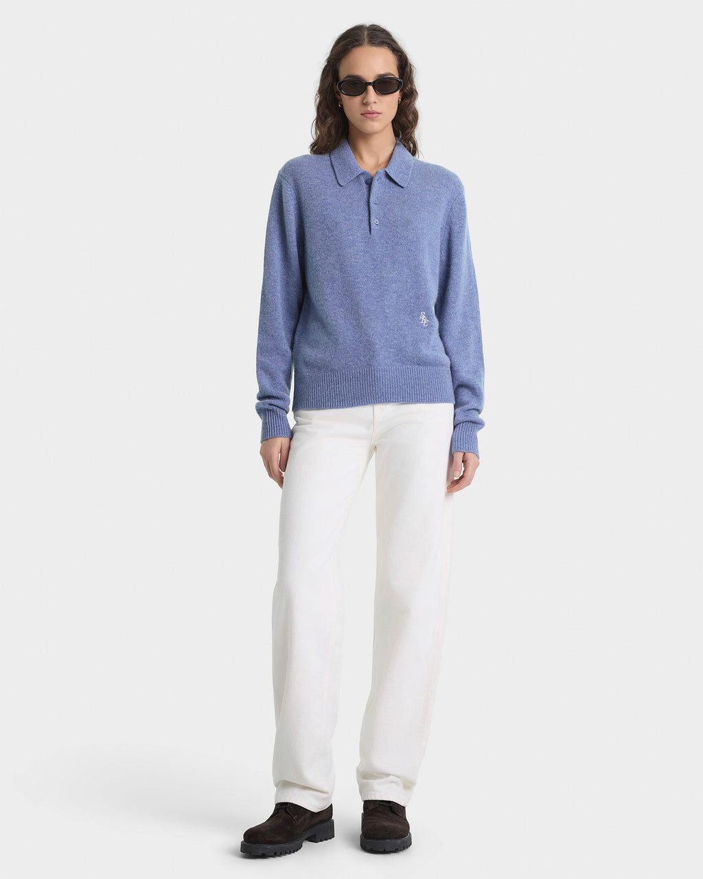 SRC Cashmere Polo - Colony Blue
