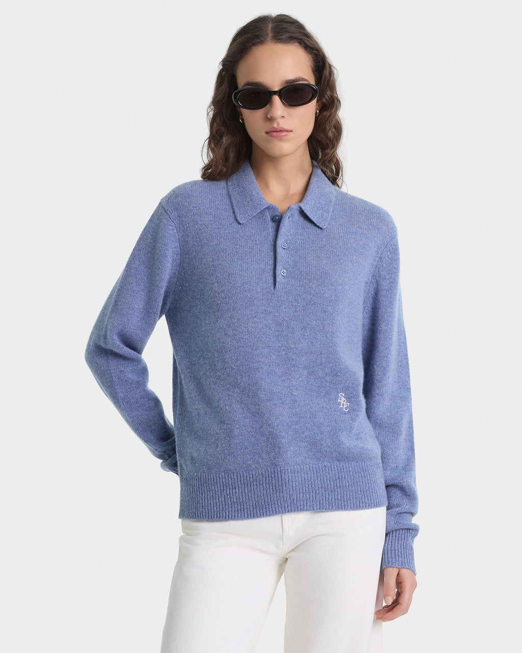 SRC Cashmere Polo - Colony Blue