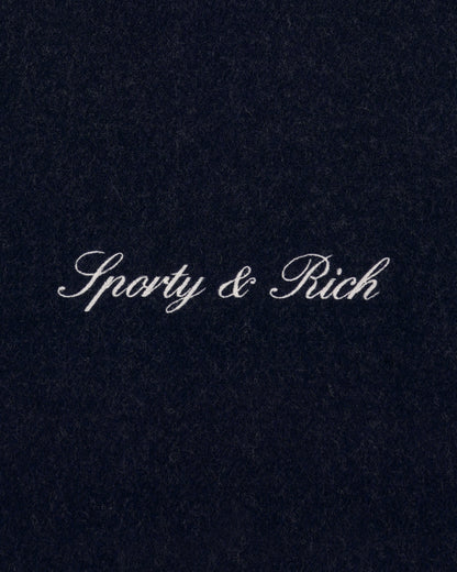 Signature Logo Duo Scarf - Light Gray/Navy