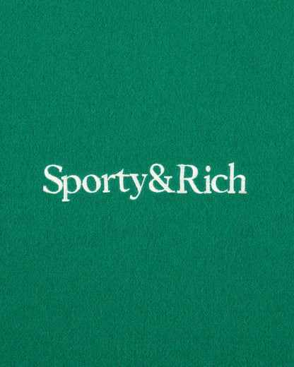 Serif Logo Scarf - Spring Green/Light Navy