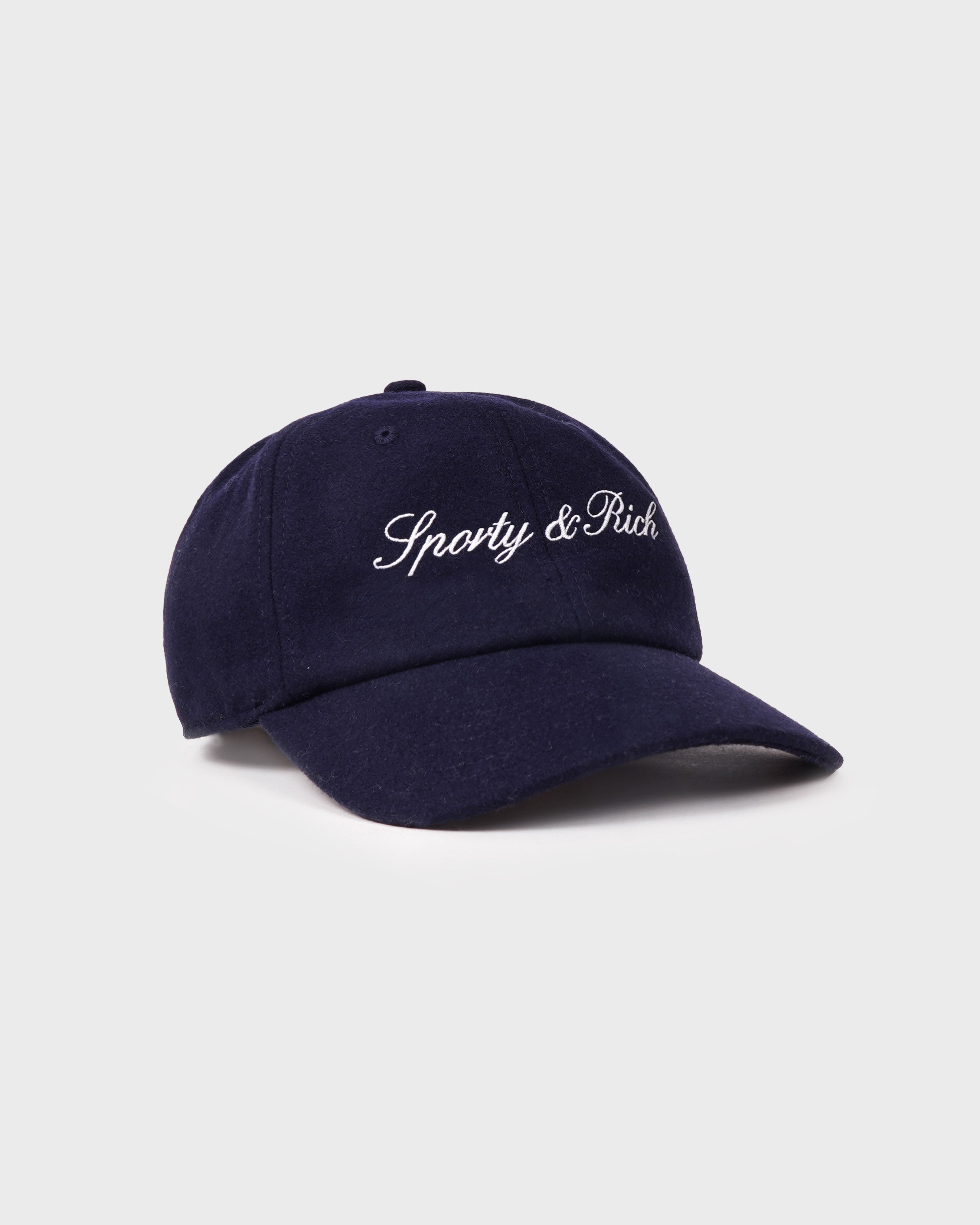 Signature Logo Wool Hat - Dark Navy