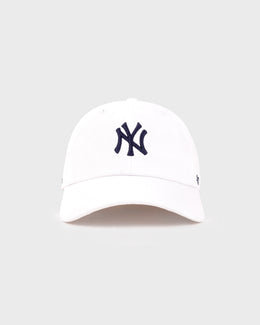 Yankees Serif Hat - White/Navy