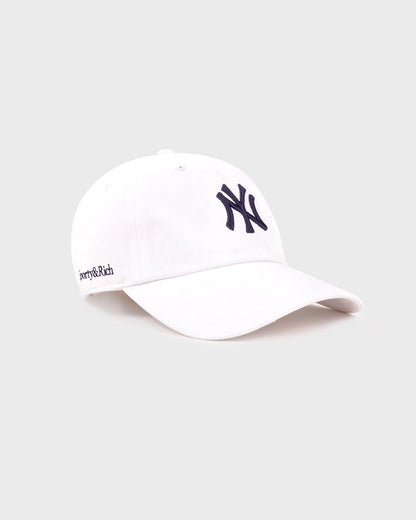 Yankees Serif Hat - White/Navy