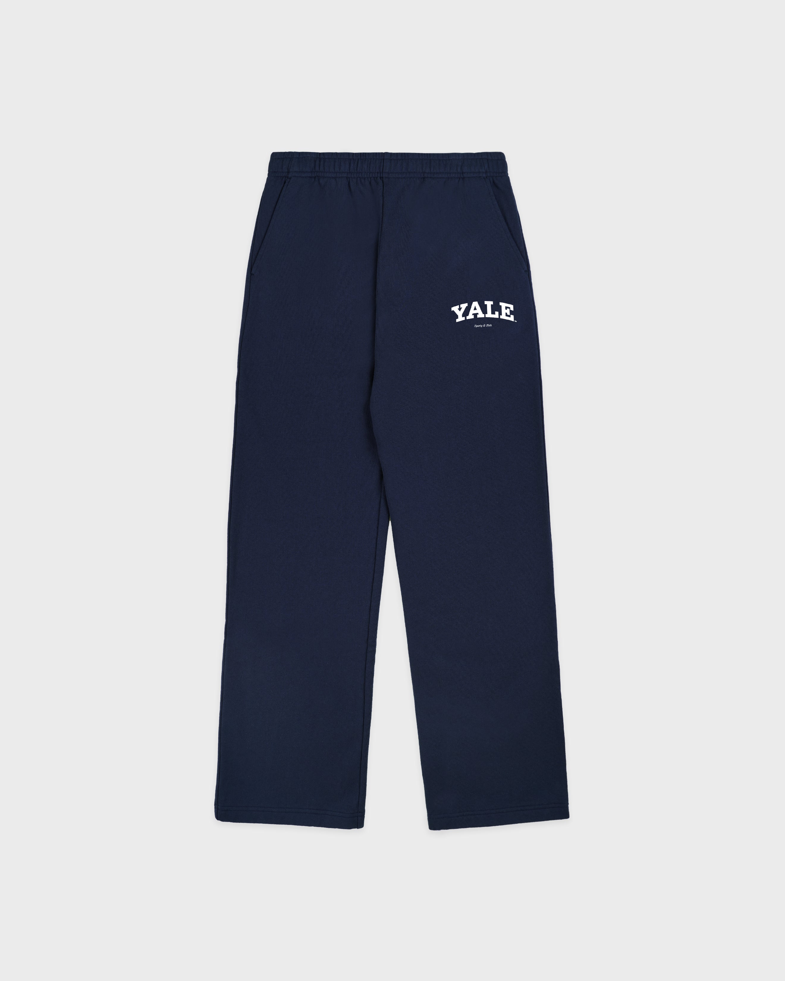 Yale Classic Wide Sweatpant - Navy/White