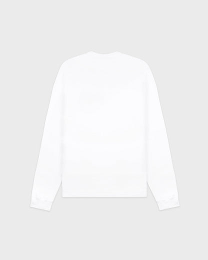 Yale Crest Longsleeve T-Shirt - White