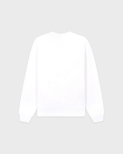 Nautical Embroidered Crewneck - White/Navy/Ruby