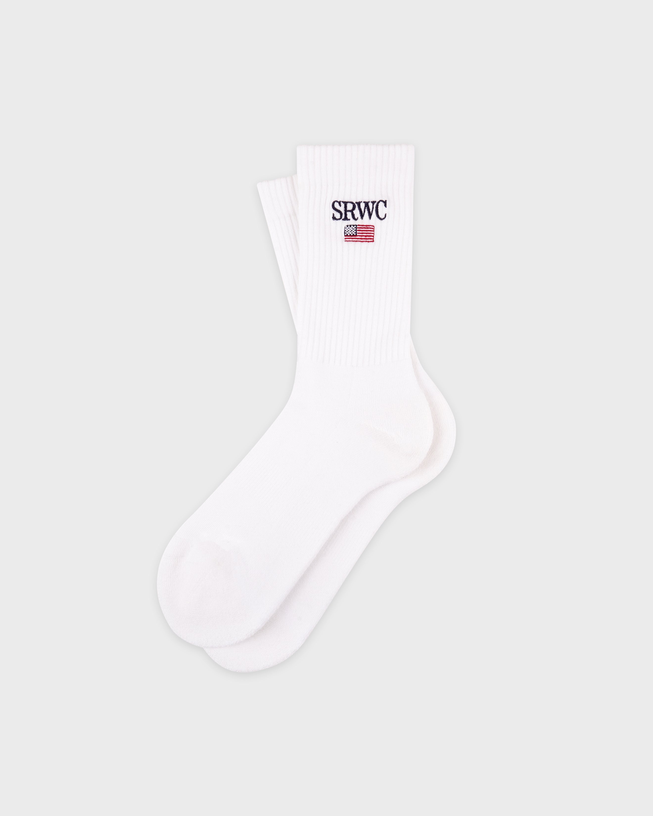 Nautical Socks - White/Navy/Ruby