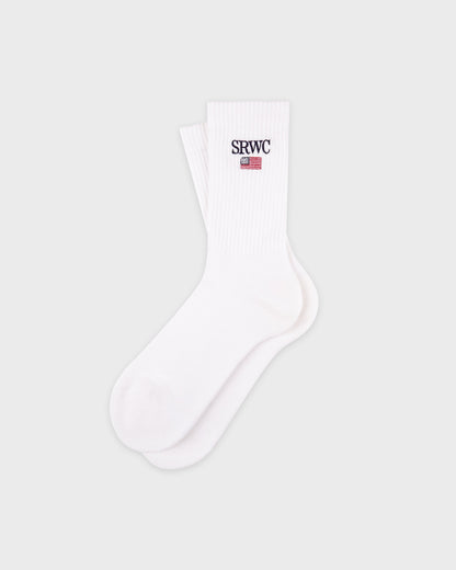 Nautical Socks - White/Navy/Ruby