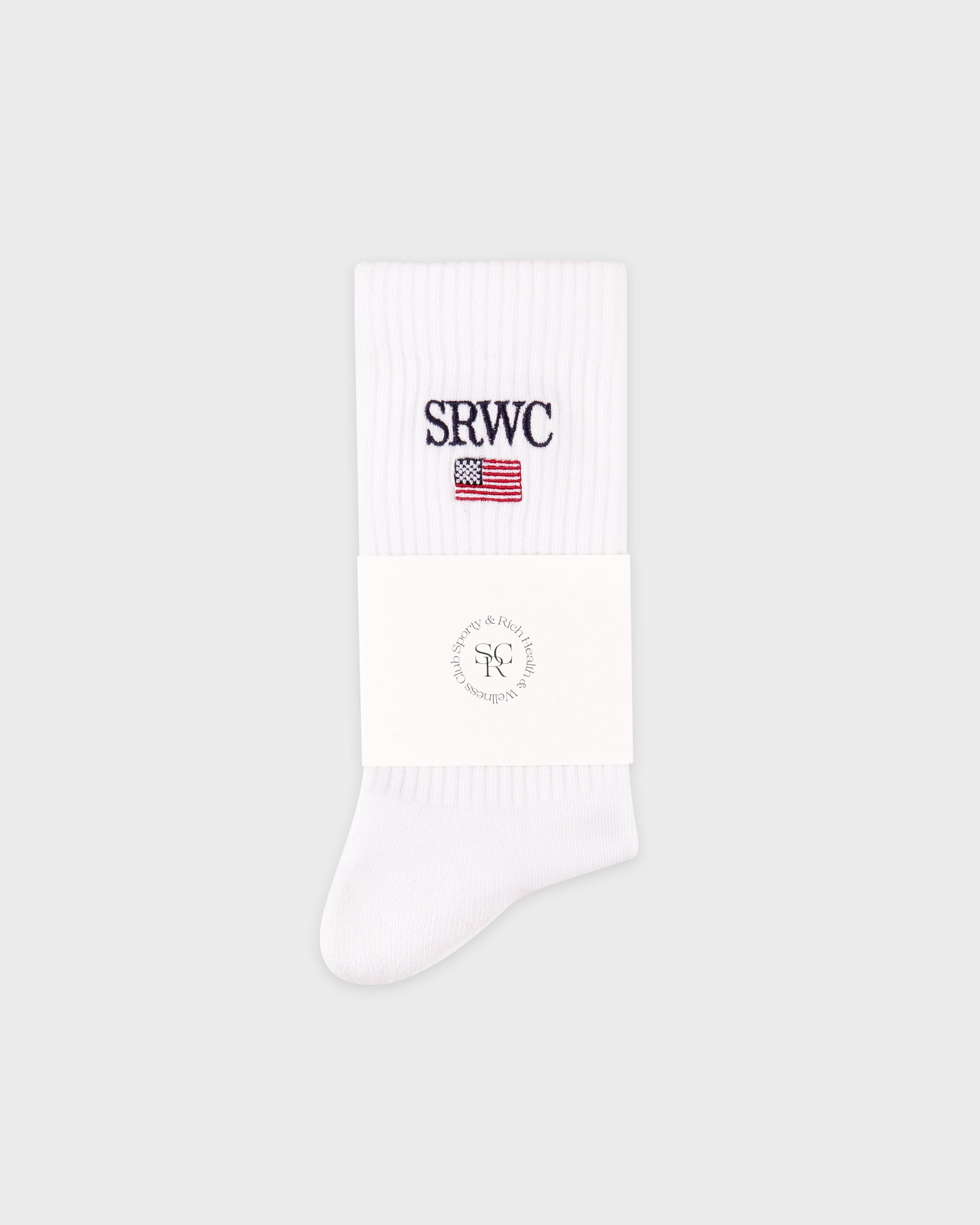 Nautical Socks - White/Navy/Ruby