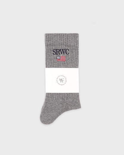 Nautical Socks - Heather Gray/Navy/Ruby/White