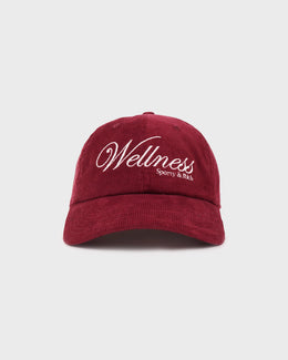 Soho Corduroy Hat - Merlot/Cream