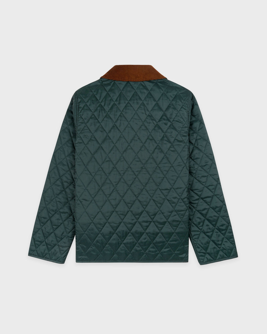 NY Crest Nylon Quilted Jacket - Forest/Tan