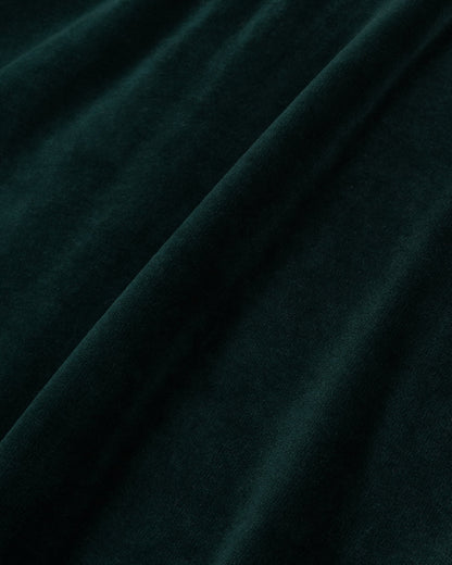 Crown Tennis Elio Velour Track Jacket - Forest/Ecru