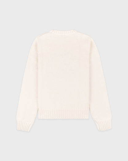 Horse Knitted Sweater - Ecru/Chocolate