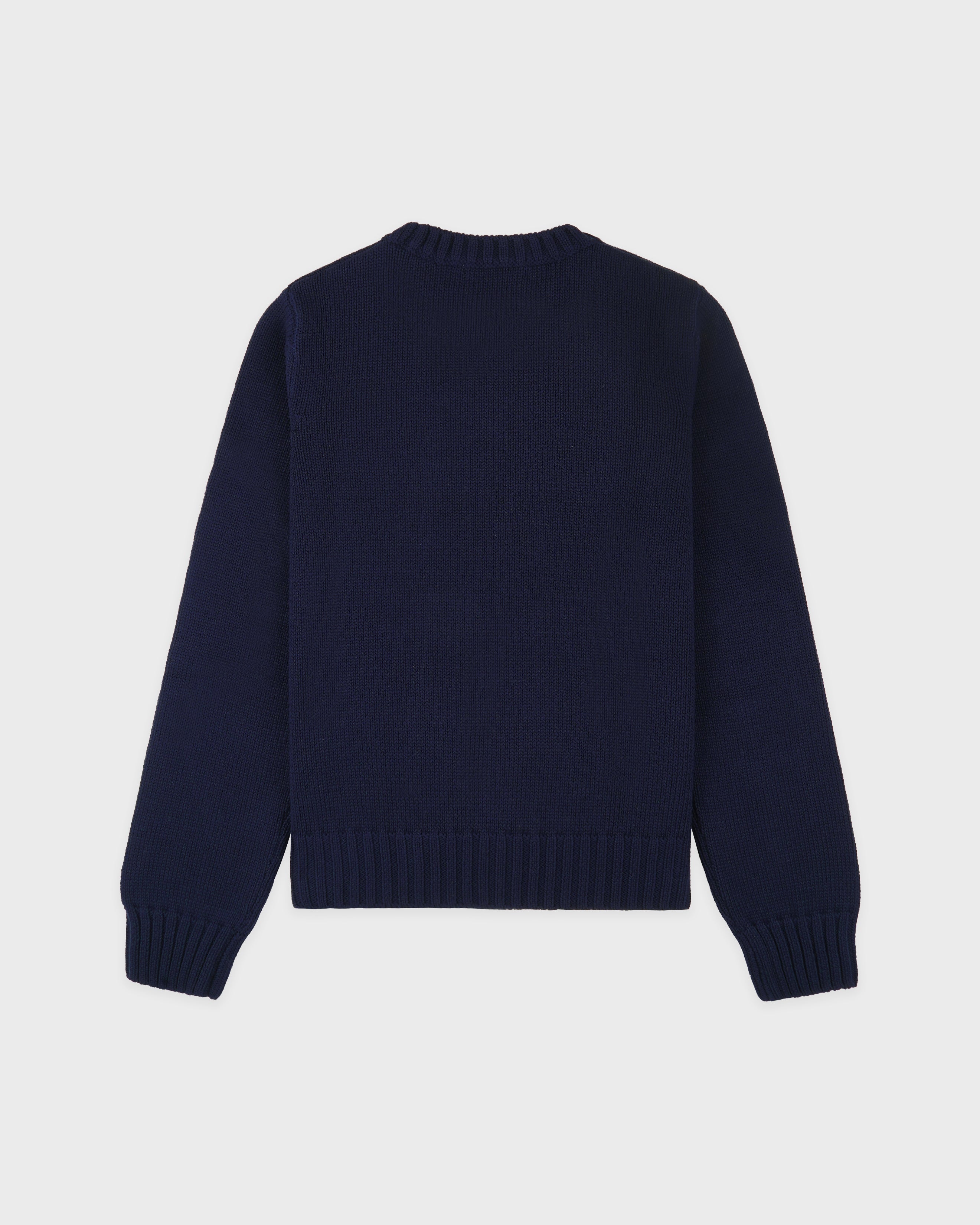 Horse Knitted Sweater - Navy