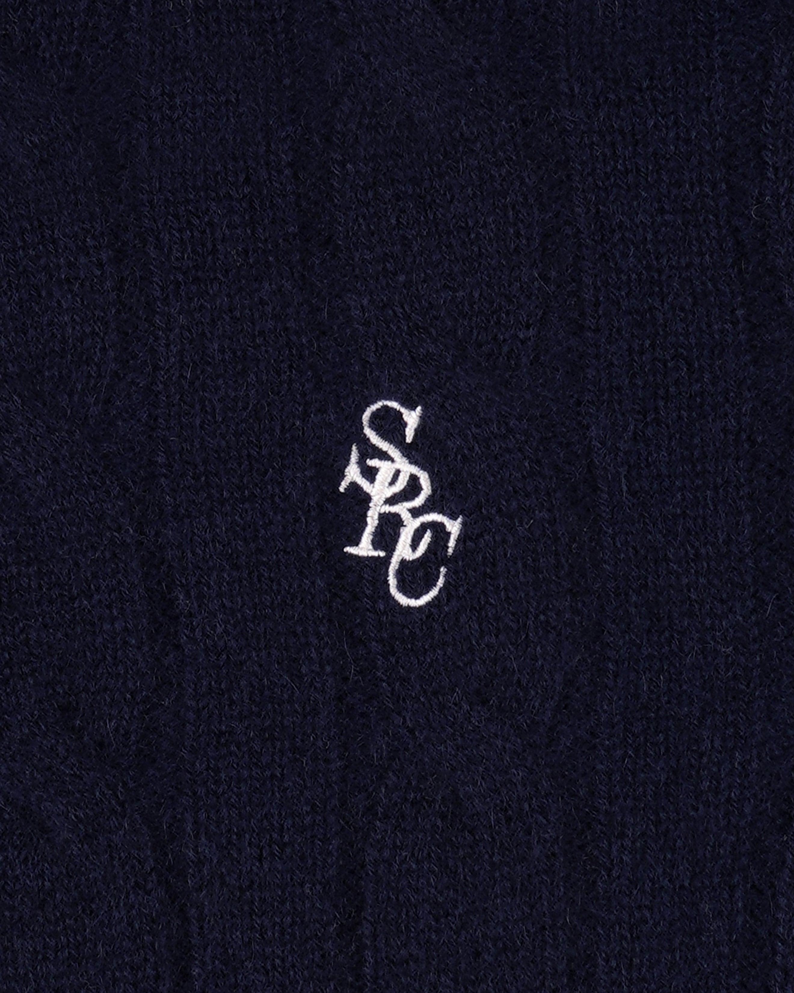 SRC Cableknit Cashmere Cardigan - Navy
