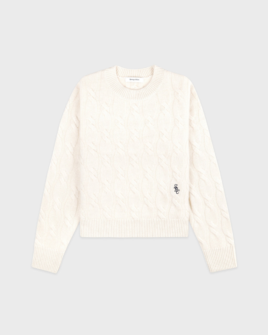 SRC Cableknit Cashmere Sweater - Ecru