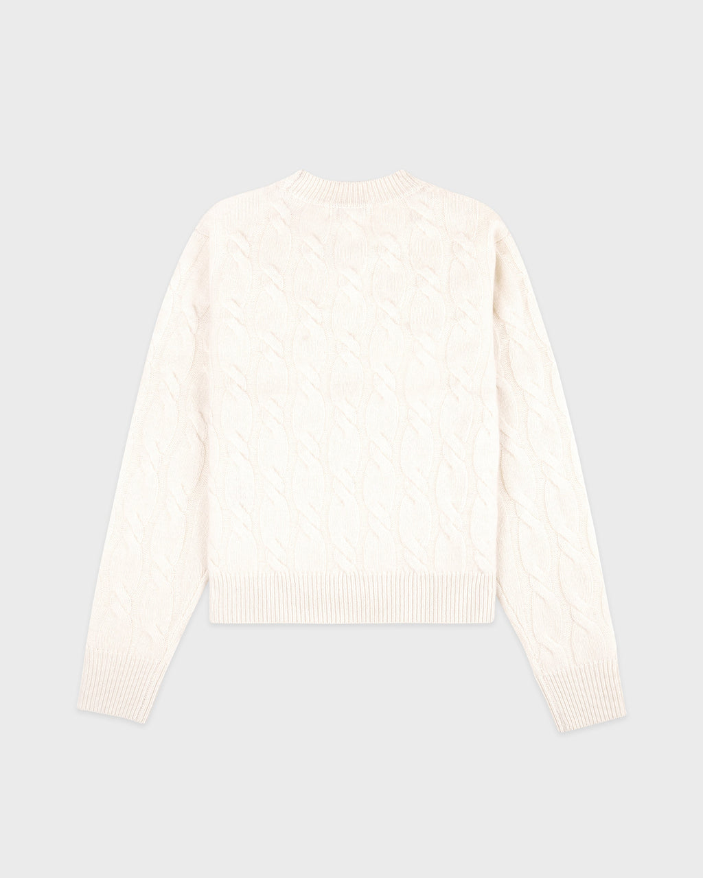 SRC Cableknit Cashmere Sweater - Ecru