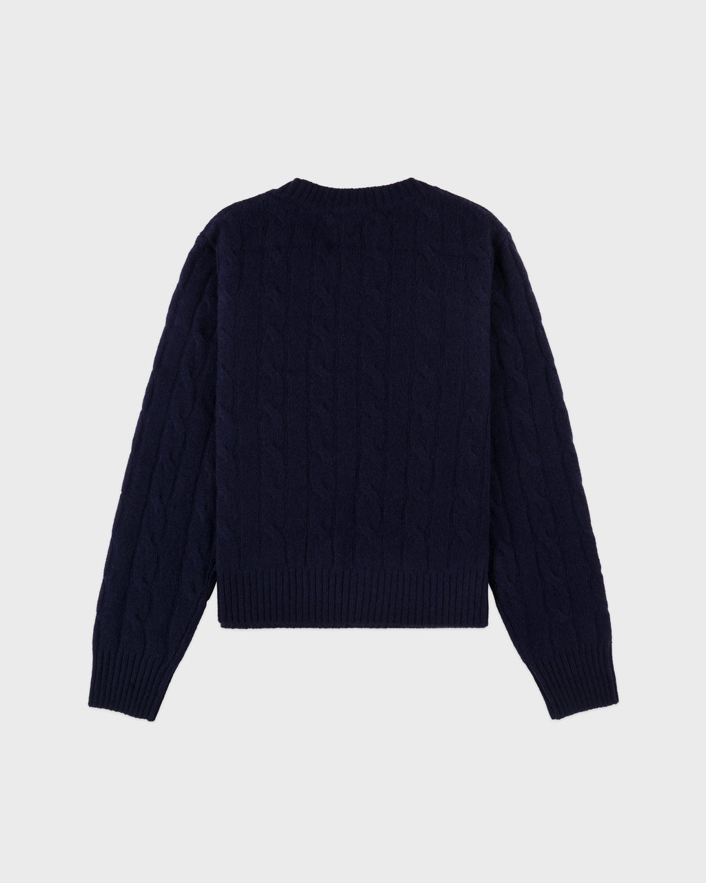 SRC Cableknit Cashmere Sweater - Navy