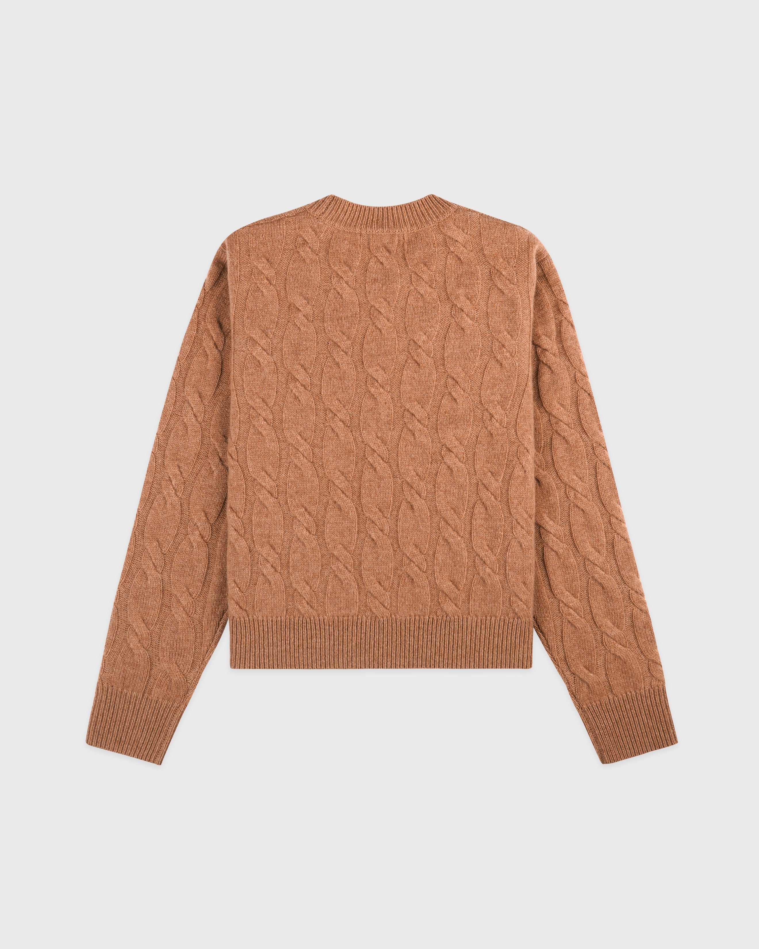 SRC Cableknit Cashmere Sweater - Camel
