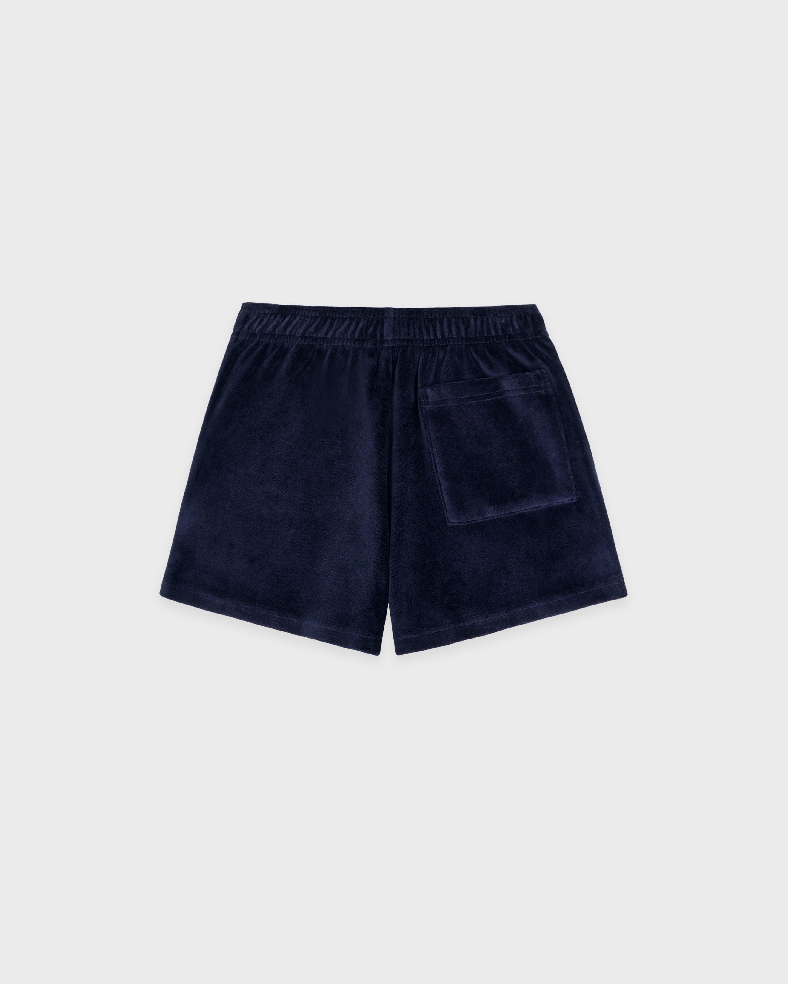 Crown Tennis Velour Short - Navy/Ecru