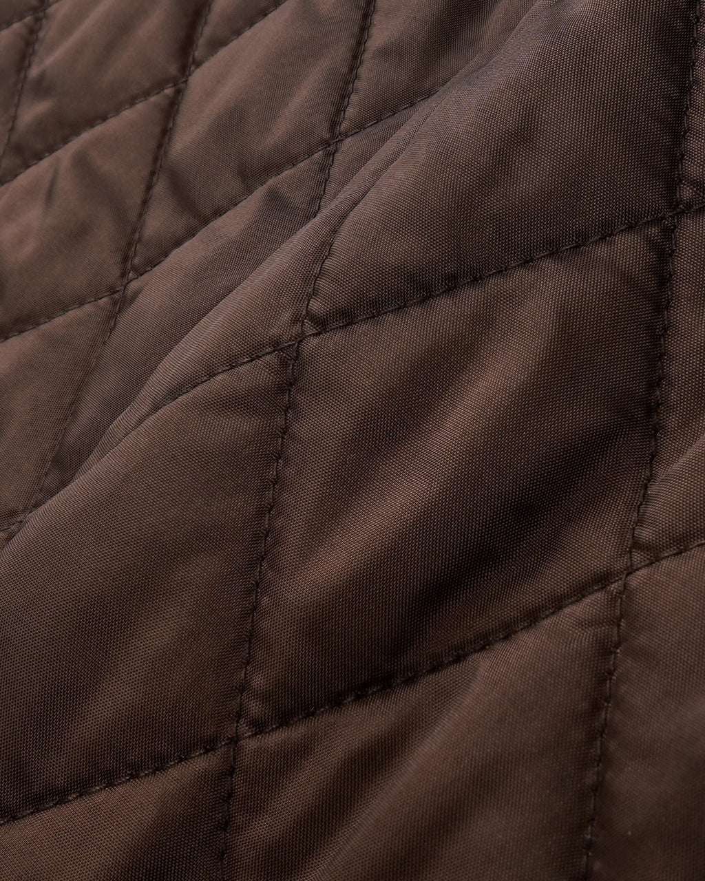 NY Crest Nylon Quilted Jacket - Chocolate
