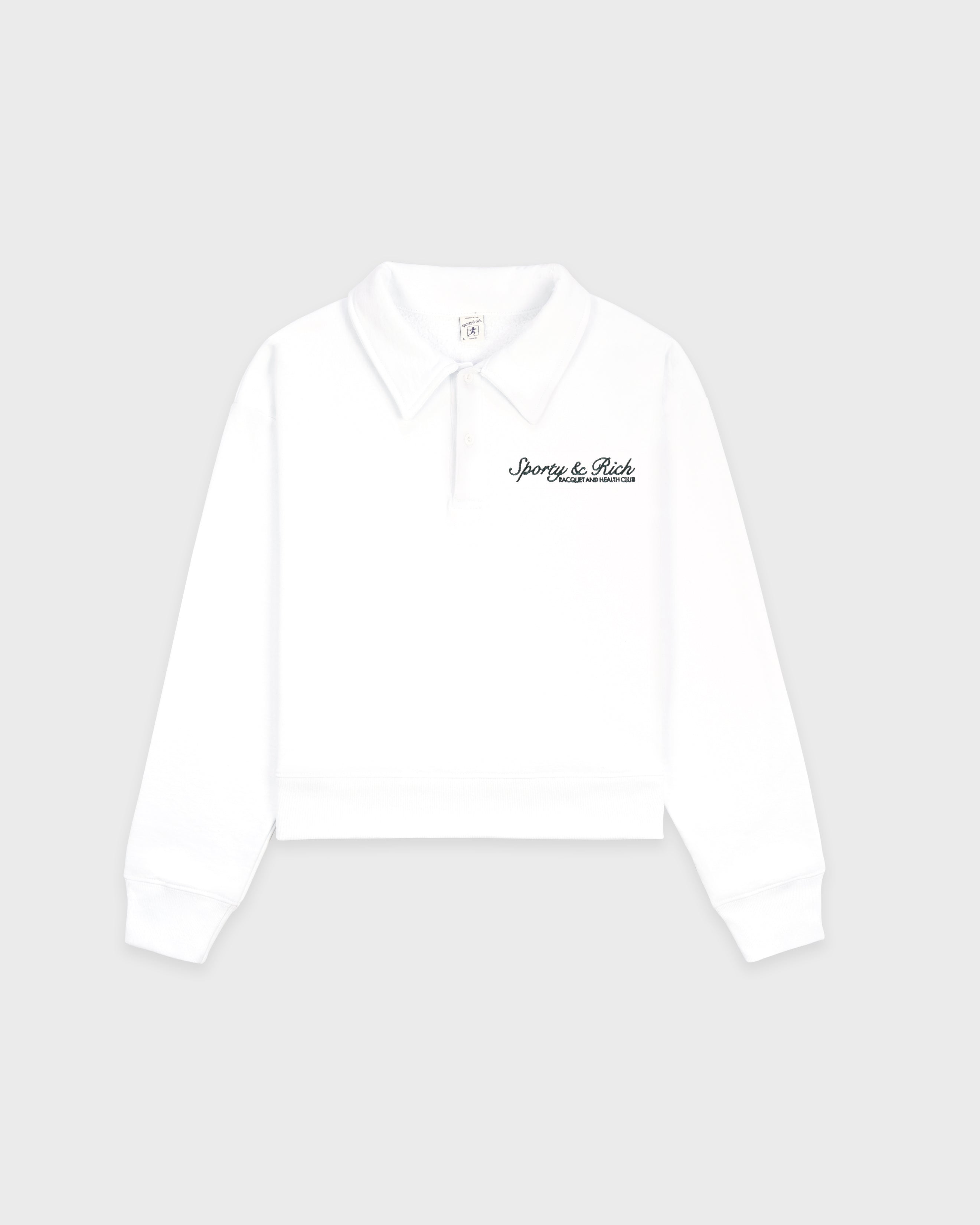 Syracuse Embroidered Polo - White/Forest