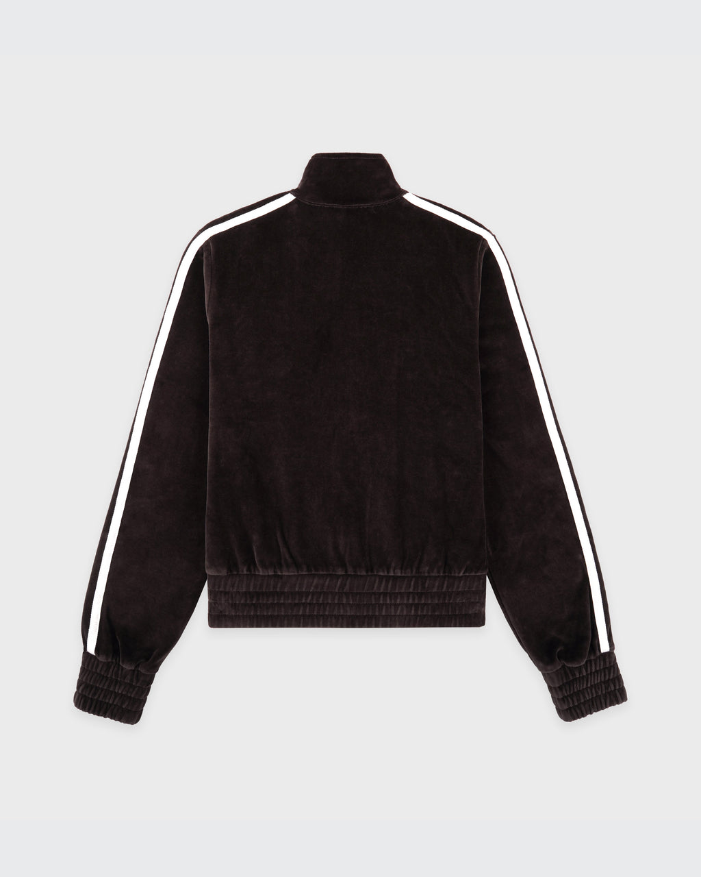 NY Crest Elio Velour Track Jacket - Chocolate
