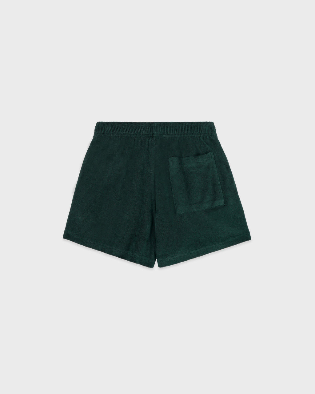 Crown Tennis Velour Short - Forest/Ecru