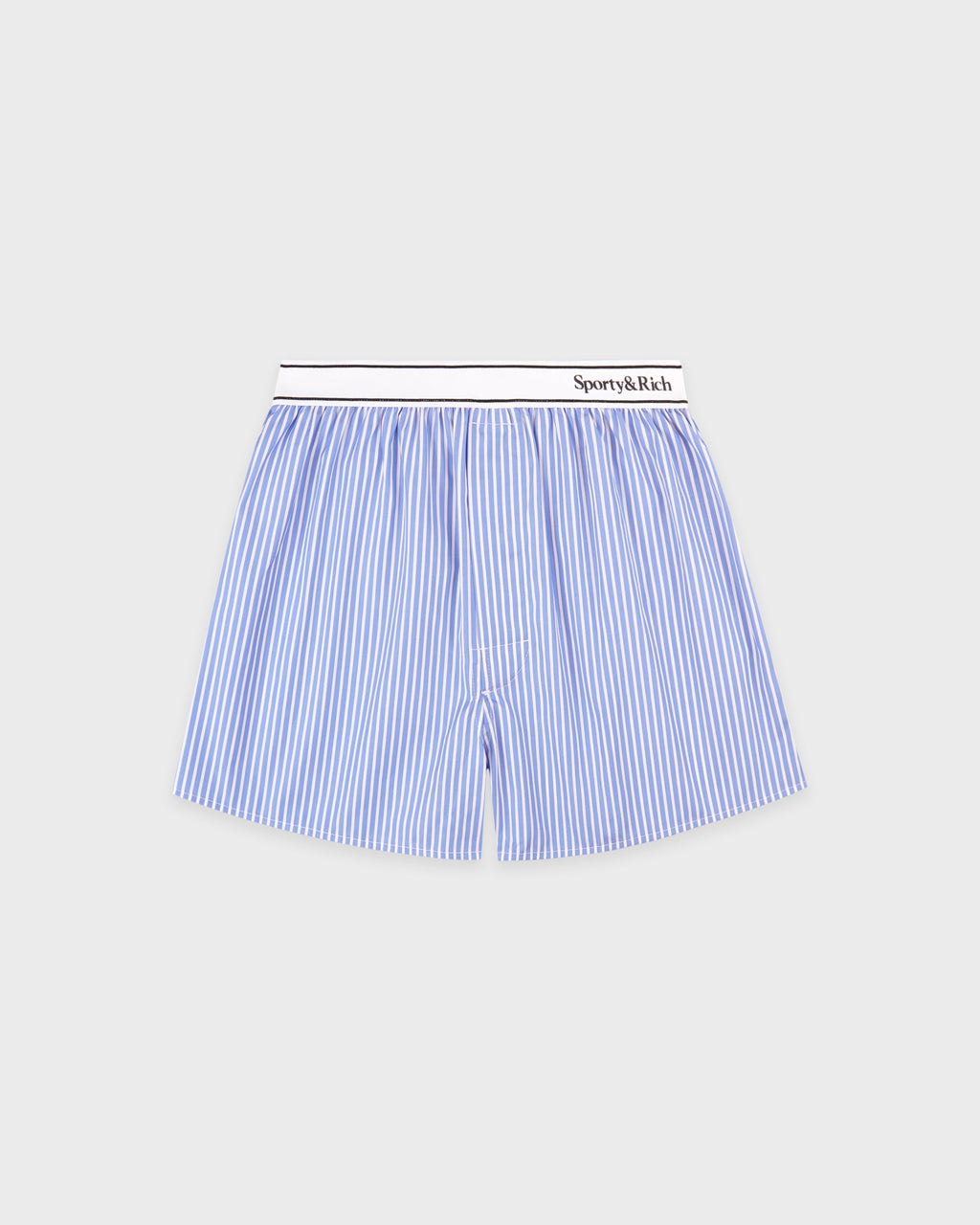 Serif Logo Boxer - Navy Stripe